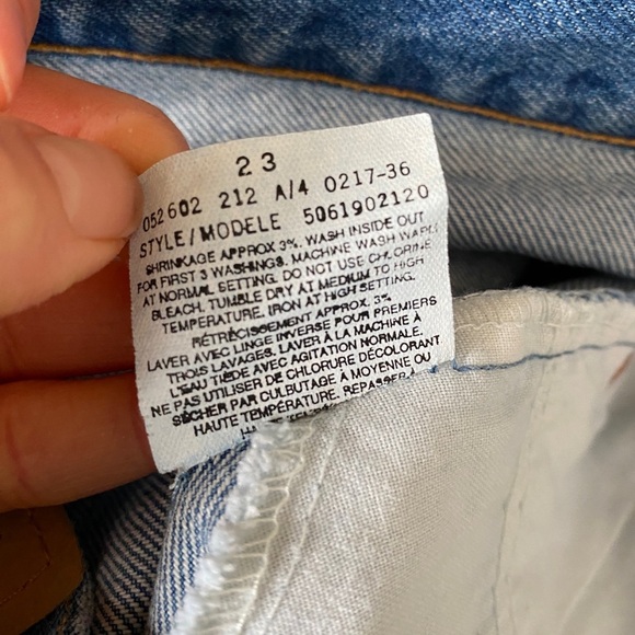 Vintage NWOT Levi's 506 Orange Tag Straight Leg Denim Jeans 11" Rise 32x30 - Picture 6 of 8